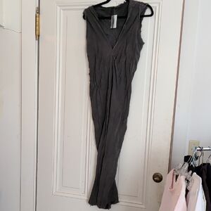 Sz 2 Jaga Dark Gray 100% Rayon Sleeveless Dress